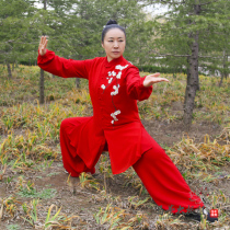 Spring Bud Taiji clothing winter performance clothing martial arts clothing embroidery Taiji clothing