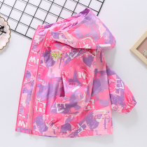 Girl Assault Machine Clothes Children Jacket Plus Suede Fall New Girl Spring Autumn Windproof Clothes Big Childrens Suede Blouse Tide