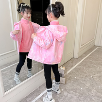 Childrens baby Three-in-one detachable connecting cap sub-machine clothes girl clothes foreign air spring and autumn thickened suede winter windsurges
