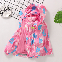 Girl Assault Jacket Jacket 2021 New Spring Autumn section Korean version detachable three-in-one CUHK Tong blouses Childrens blouses
