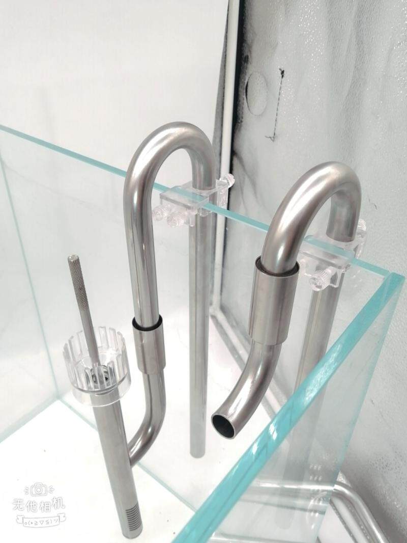 DIY stainless steel water in and out, stainless steel degreasing film set, fish tank inlet and outlet, grass cylinder degreasing film device