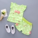 0-1-2-3 tuổi Bộ đồ 4 bé gái mùa hè 2018 mới cho bé gái mùa hè quần áo hai mảnh dành cho bé bán quần áo trẻ em