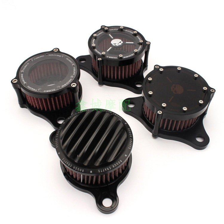 Harley XL883 XL1200 X48 locomotive modified CNC aluminum core retro air filter filter
