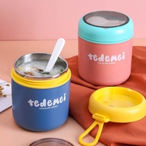 Breakfast cup with a spoonporridge cup to work class 304 stainless steel porridge cup breakfast box for box porridge cup