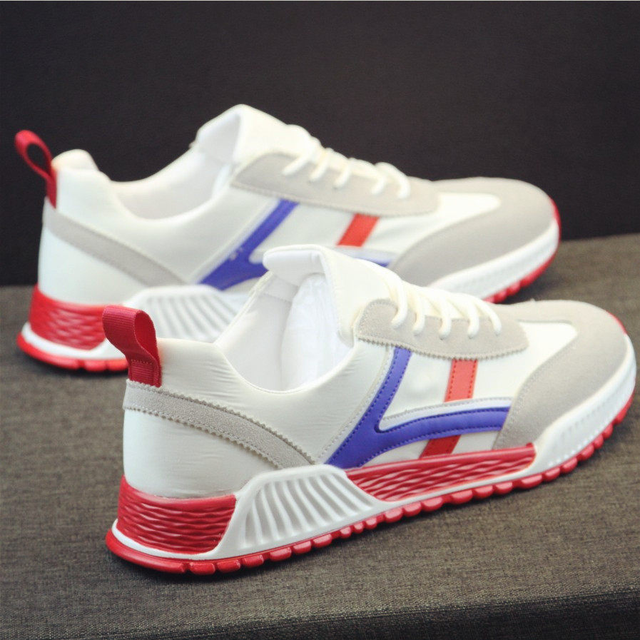 Hong Kong 2020 summer new Japanese sports white shoes men's Korean version trend all-match casual breathable skateboard shoes white shoes