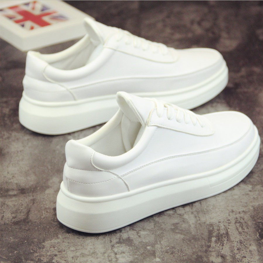 Hong Kong Tide Cards Spring Men Heightening Small White Shoes Han Edition Trendy White Board Shoes Breathable 100 Hitch Casual Sneakers