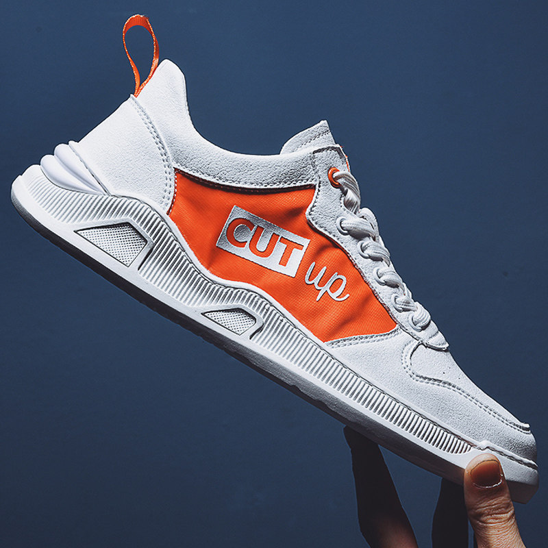 Hong Kong 2020 Summer New Men's Shoes Trends Breathable Little White Shoes Men Casual Inn Board Shoes 100 Hitch Leather Shoes