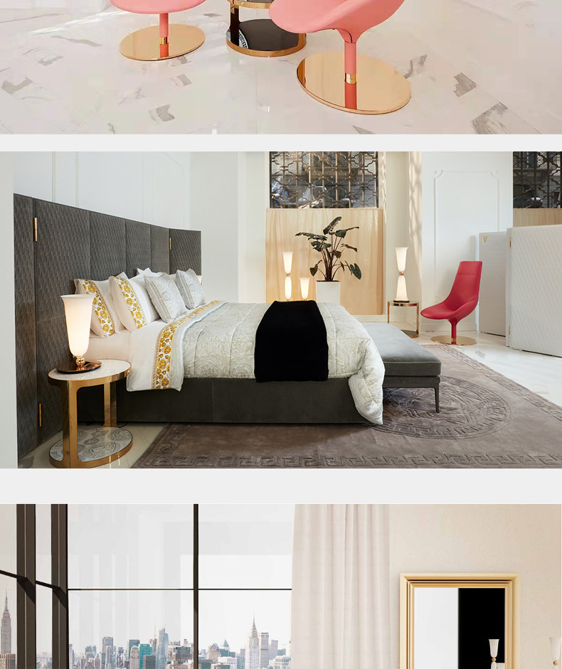 Стул 意式轻奢现代设计师个性玻璃钢异形酒店咖啡样板房高背扶手单人椅 OTHER