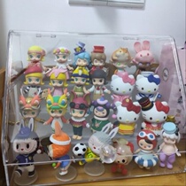 Blind box doll display cabinet Mini display box shelf cabinet dustproof large capacity storage rack Creative clown