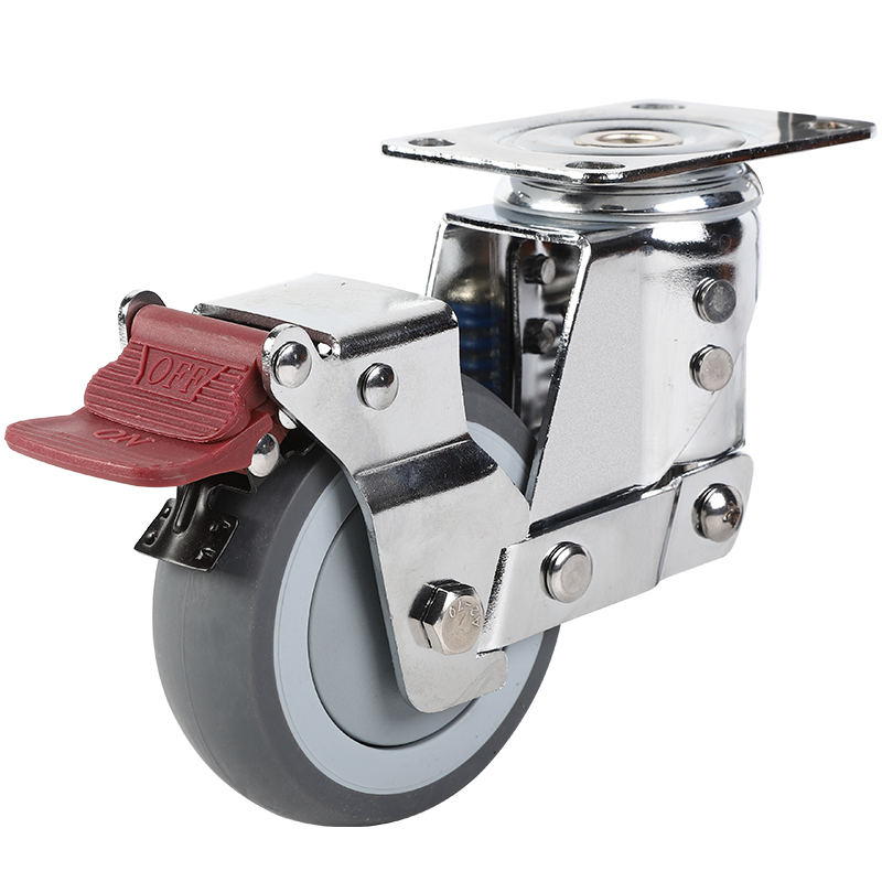 3 4 5 inch medium-sized shock-absorbing caster shock-absorbing caster with spring universal wheel industrial instrument wheel gate shock-absorbing wheel