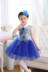 Bảo xanh biểu diễn múa mẫu giáo cô gái váy poncho chiếc váy công chúa váy điệp khúc lớp lớn của các trường tiểu học quần áo hiệu suất sinh viên. 