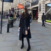 Gross jacket woman 2021 new popular Korean version of the long section of the autumn student son of the Heben Winnie the son of a great coat