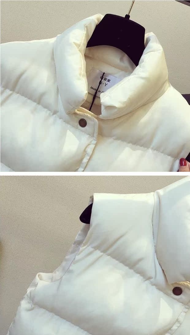 Phiên bản Hàn Quốc của áo len ngắn vest hai bộ mùa đông mới dành cho nữ sinh viên dày áo khoác cotton áo kaki nữ lót lông