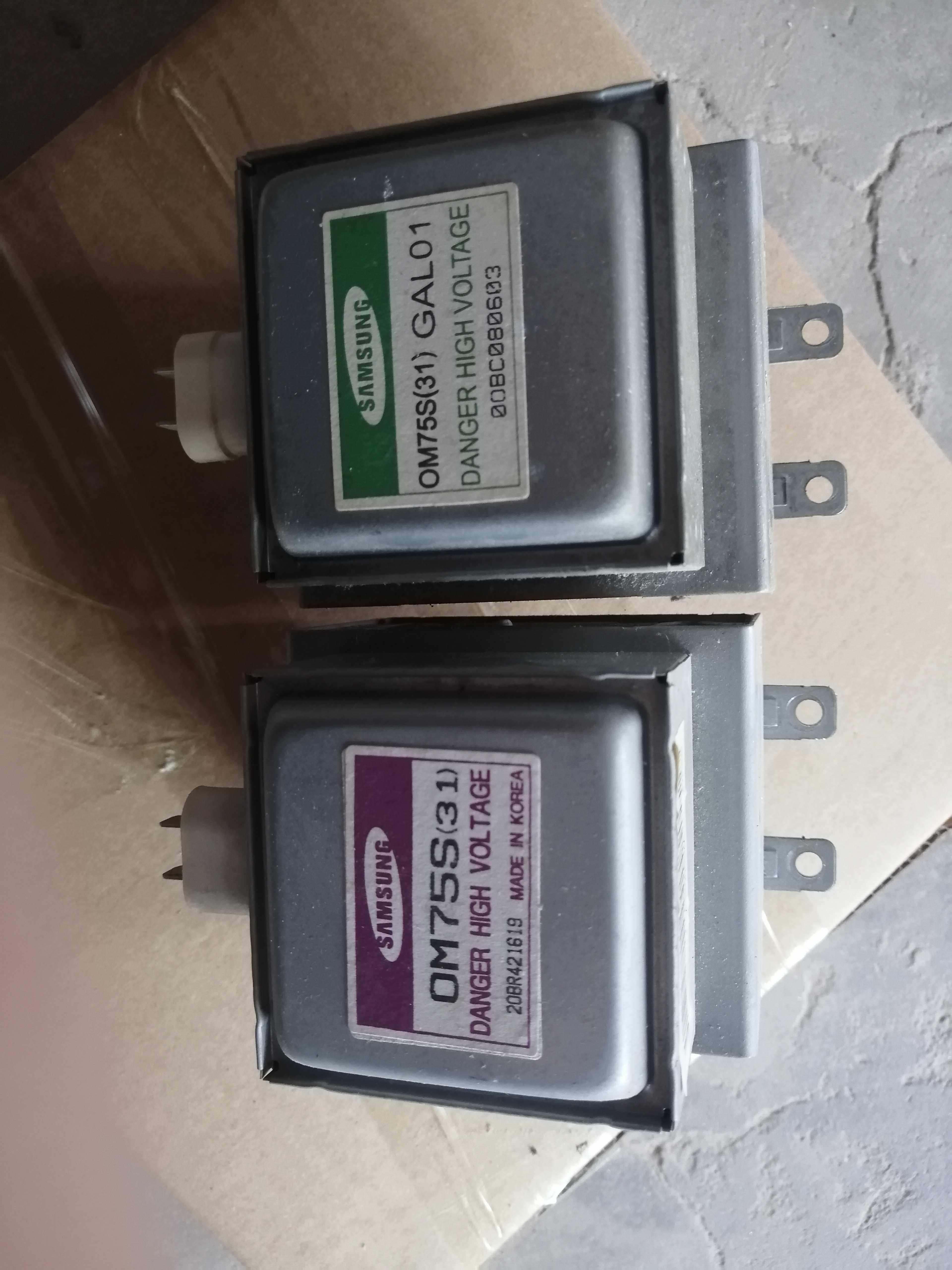 Up and down installation of 0M75s (31) test shipping quality assurance in microwave magnetron