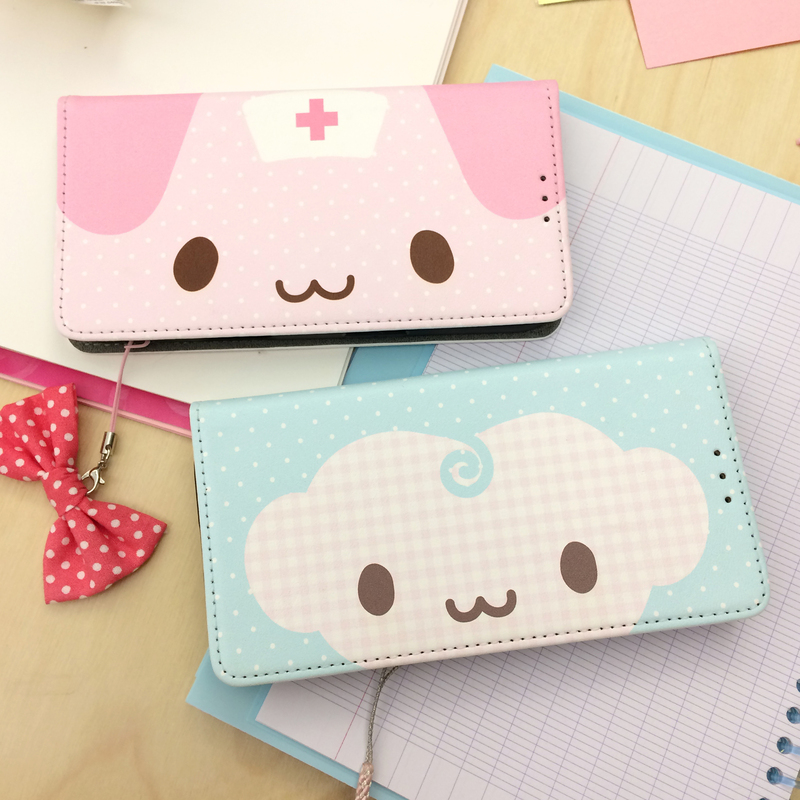 Dewdew Flip Phone Case, Old-Fashioned Cute Cartoon Little Monkey, Little Nurse, Rabbit Phone Protective Case, Pink