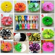 Cheerleading flower ball cheerleading color ball dance hand flower cheerleading hand remote flower large dance flower matte double head