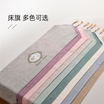 Beauty salon special bed flag new beauty bed linen accessories ear massage wellness pavilion bed end towel custom logo