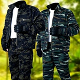 Камуфляжный осенний износостойкий комплект для работы, рабочая одежда, увеличенная толщина