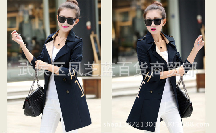 Новая осенняя зимняя женщина длинная куртка Ladies Trench Coats2017 