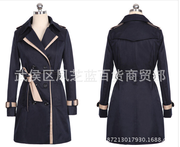 Новая осенняя зимняя женщина длинная куртка Ladies Trench Coats2017 