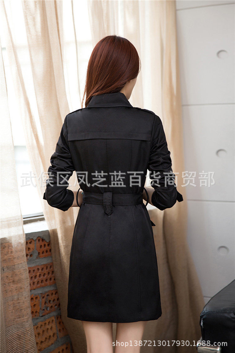 Новая осенняя зимняя женщина длинная куртка Ladies Trench Coats2017 