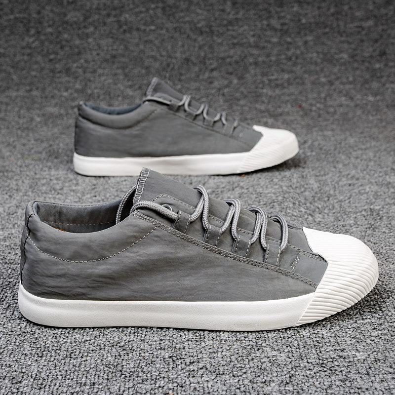 2022 summer new canvas shoes men's low-top all-match casual sneakers Korean version trend soft bottom breathable men's cloth shoes
