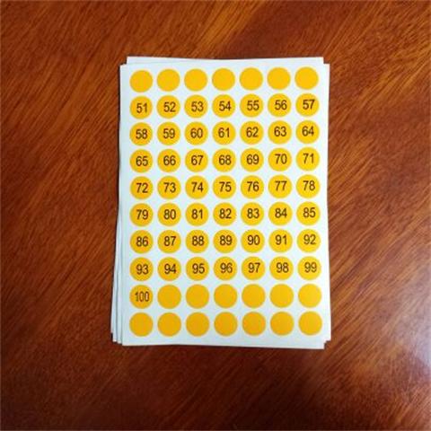 DIY handmade tự làm son môi số sticker Màu chấm sticker sticker đường kính 1 cm - Giấy văn phòng cung cấp giấy a4 giá sỉ