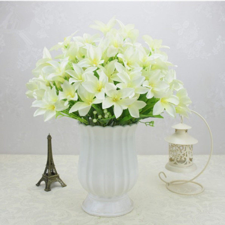 仿真花束裝飾假花塑料絹花戶外工程花壇花箱隔斷佈置花學校園藝花