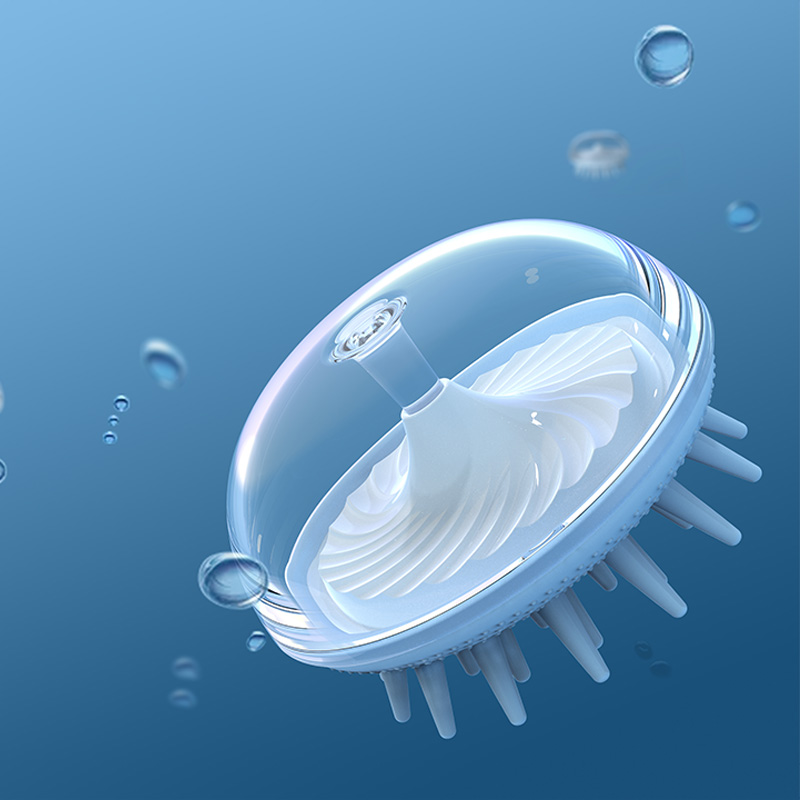 Pet dog bath and massage brush cat bath brush brush silicone massage brush pet supplies