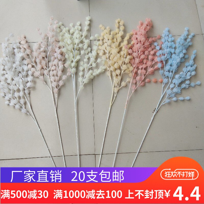New wedding simulation flower mist crop loving ceiling ceiling decorated wedding background lead plastic pine flower