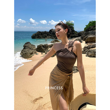 Escape princess 2025 new one-piece hot spring bathing high-end sensual european and american beautiful seaside vacation ladies swimsuit