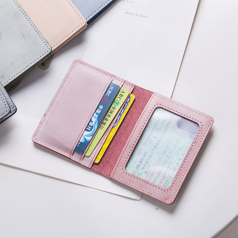 Leather card bag multi-card position large-capacity male and female document bag driver's license sleeve cowhide simple ultra-thin card sleeve driver's license clip