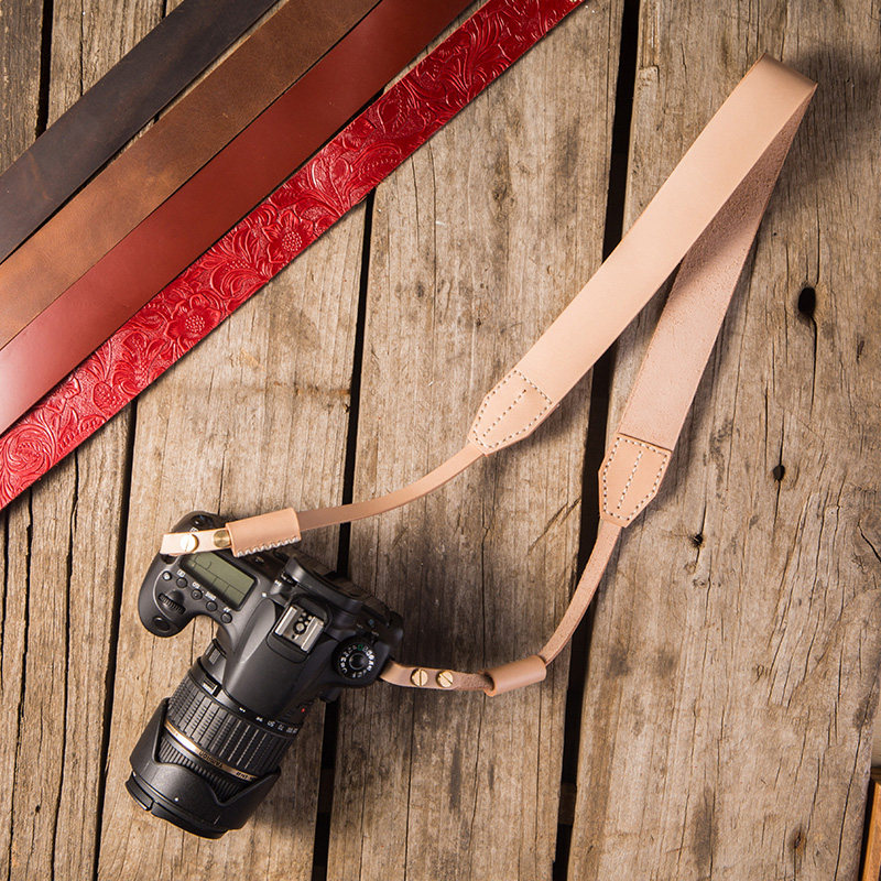 Xuesheng handmade cowhide retro literary camera with single eye baby bag camera shoulder strap hanging neck digital micro single eye camera shoulder strap