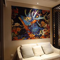 Japanese-style Ukiyo-e hanging cloth ins background cloth Dormitory room bedroom decoration tapestry personality simple style wall cloth