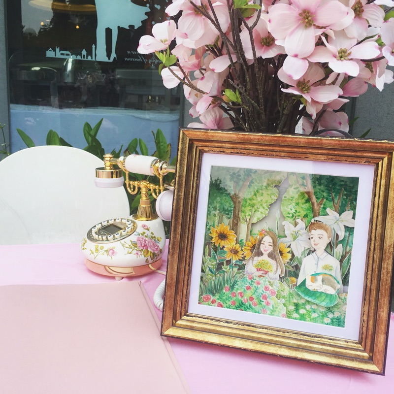 Mobile phone disassembly framed photo frame creative American environmental protection photo frame handmade paper insect specimen special frame