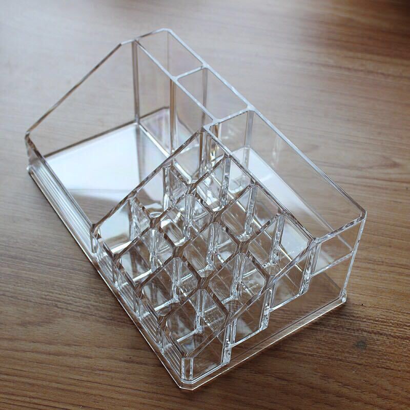 Transparent Lipstick Rack, Cosmetics Storage Box, Lipstick Storage Box, Display Makeup Rack, Nail Polish Powder Cake, Perfume Rack