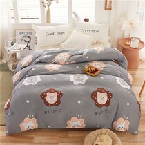 Pure cotton cartoon quilt cover single piece 1 5 m ordered single all-cotton minimalist wind is made by hood 180x200cm biathlon