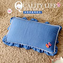 Korean-style full buckwheat adult pillow pure whole buckwheat shell children single hard pillow washed cotton student neck pillow