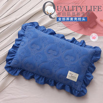 Buckwheat husk pillow core ruffles adult single pillow student children buckwheat shell pillow neck guard hard pillow can be removed and washed