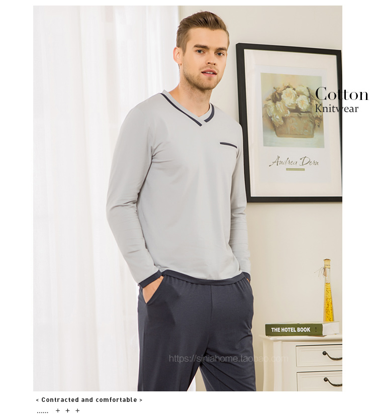 Pyjama pour homme en Coton à manches longues - Ref 3002856 Image 31