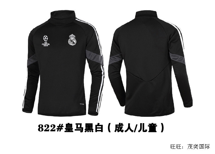 Mùa thu và mùa đông Champions League đồng phục bóng đá dài tay áo Real Madrid Barcelona đội tuyển quốc gia Pháp câu lạc bộ đào tạo quần áo tùy chỉnh - Bóng đá 	tất đá bóng giá rẻ