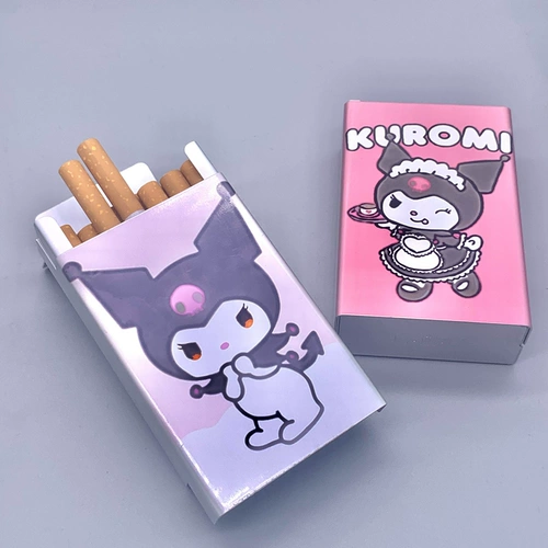 Мультяшный креативный милый металлический портсигар, портативная лента, алюминиевый сплав, 20 шт