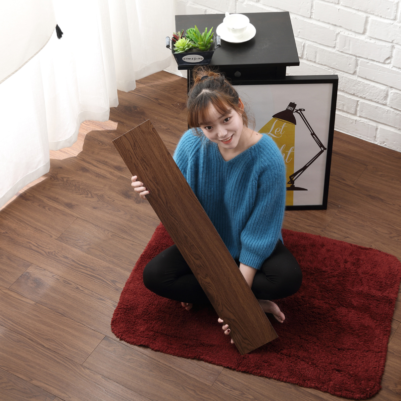 Deep wood grain back gum free of glue self-adhesive PVC stone plastic ground plate leather eco-friendly home equipped renovation ground thickened abrasion resistant