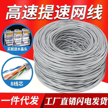 Category 6A Ethernet Cable, Gigabit Oxygen-Free Copper, Category 5E Pure Copper Computer Broadband 8-Core Network Cable, Surveillance Poe 300m