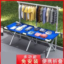 Floor stalls shelves folding tables night market tables shelves stalls stalls multi-functional portable mobile