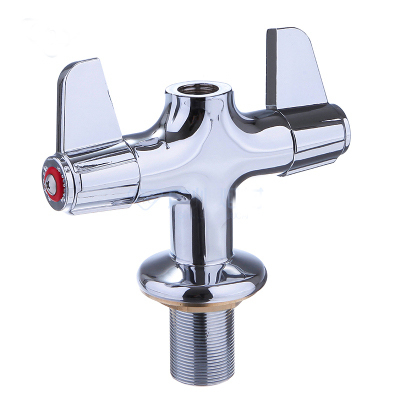 Hotel Kitchen Cafe Bar High-Pressure Shower Faucet Brass Base Hardware Accessories Hot and Cold Fixed Base