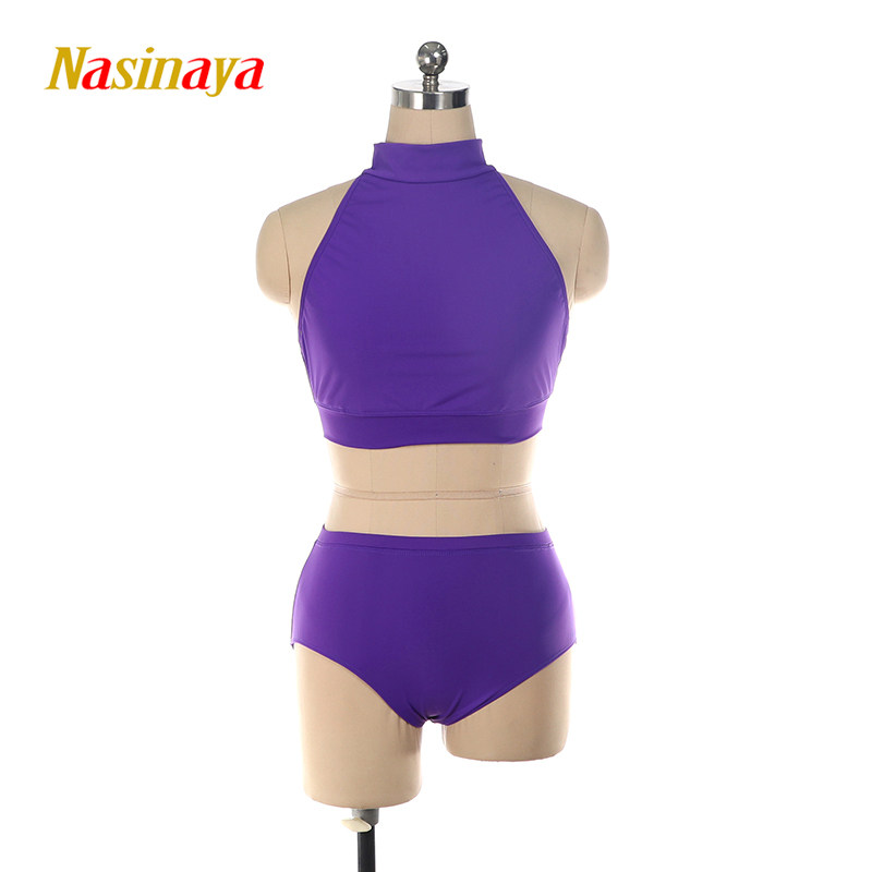 Foro professional custom aerial yoga pole dancing costume figure skating skating costume performance competition women's adult purple