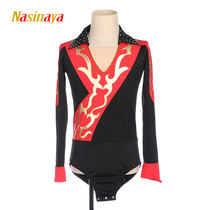 Forno custom children adult figure skating suit boys performance costume competition test jumpsuit hot drill flash 09