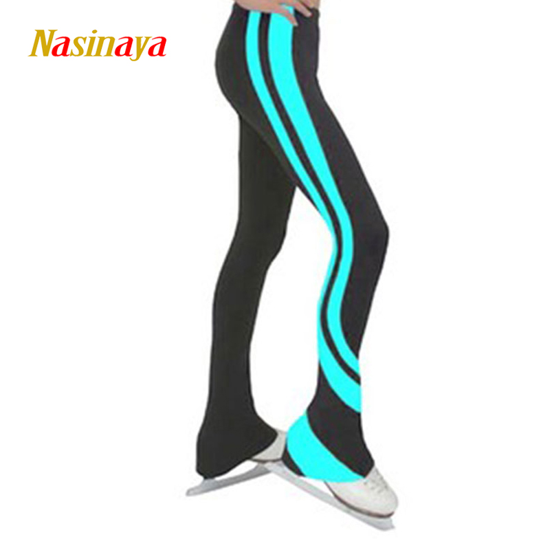 Fono Nasinaya 20 color professional children's adult figure skating pants training suit plus velvet warm single color strip