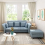 Mansfield sofa phòng khách trang trí hiện đại tối giản vải sofa nội thất nhỏ căn hộ nhỏ phòng khách sofa đơn giản - Đồ gỗ ngoài trời ban ghe sat ngoai troi